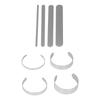 16 Pcs Bracelet Blank Adjustable DIY Openings 304 Stainless Steel Cuff Bangle Blank Bracelet Bending Bar