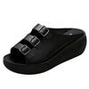 New Summer Wedge Heels Women's Thick Bottom Outer Wear Non-slip Slippers Women's Open-toed Fish Mouth