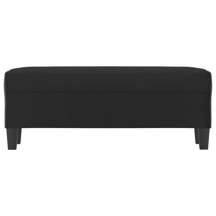 349459 vidaXL Black Bench 100x35x41 Cm Faux Leather
