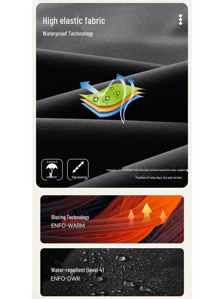 Hengyuanxiang Men's No-Iron Stretch Slim Fit Business Pants - Solid Color, Straight Leg, Autumn/Winter Casual and Formal Wear