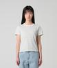 CHAMPION Women'S C-Logo Striped T-Shirt Ecru