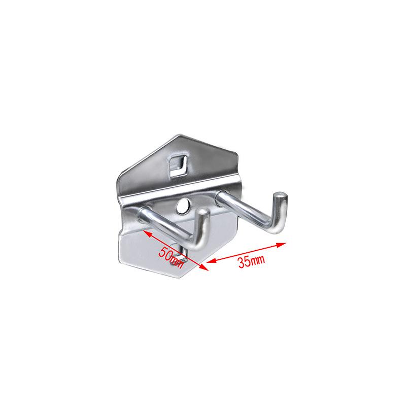 Panou Perforat Metalic cu Găuri Pătrate, Raft pentru Scule cu Cârlige pentru Șurubelnițe