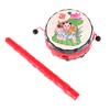 1PCS Baby Kids Cartoon Plastic Chinese Traditional Rattle Drum Spin Fun Toys Hand Bell Music Toys