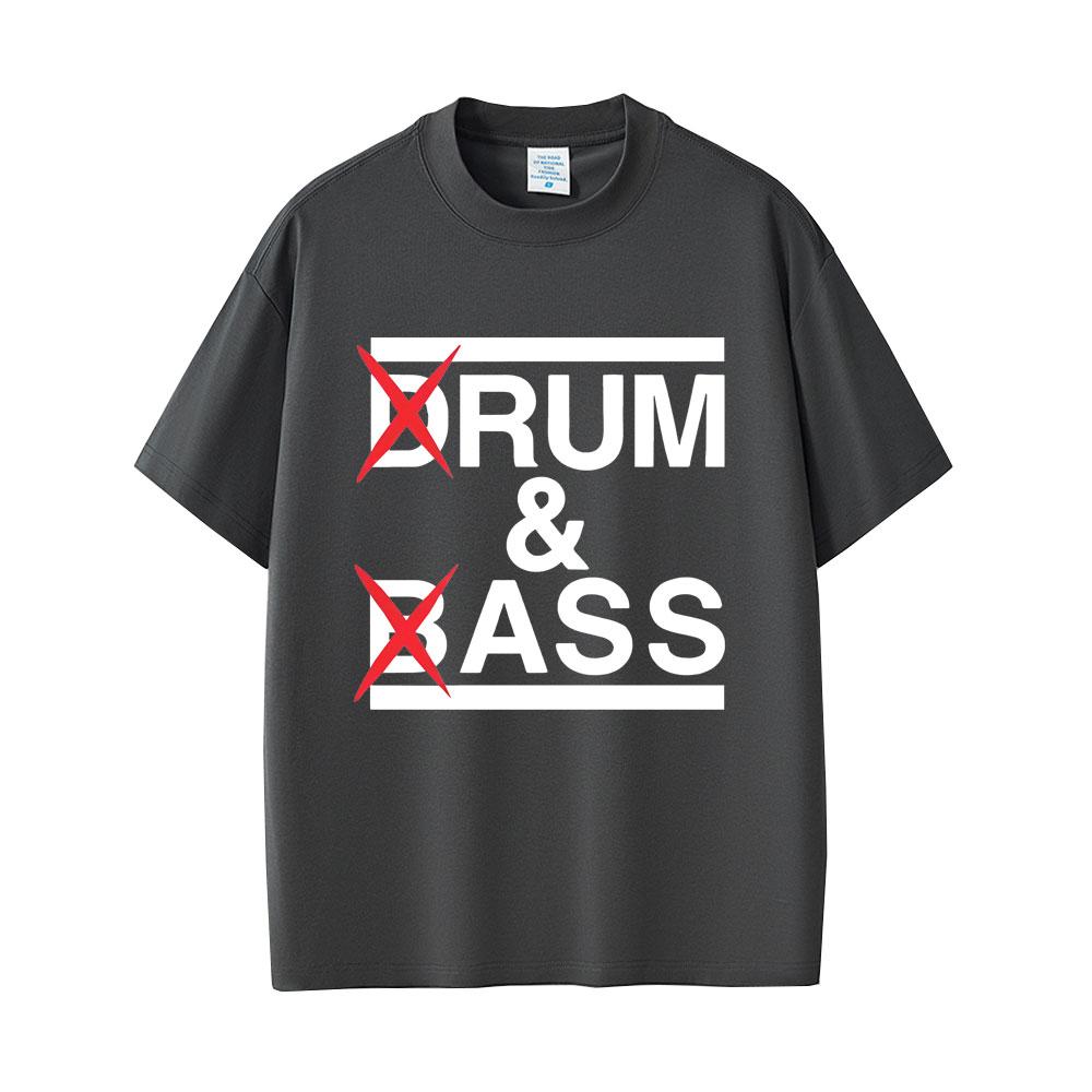 Drum and Bass Funny Meme T Shirts Rum and Ass Lovers Jokes Short Sleeve Men Casual Cotton T-shirt Men's Fashion Oversized Tshirt