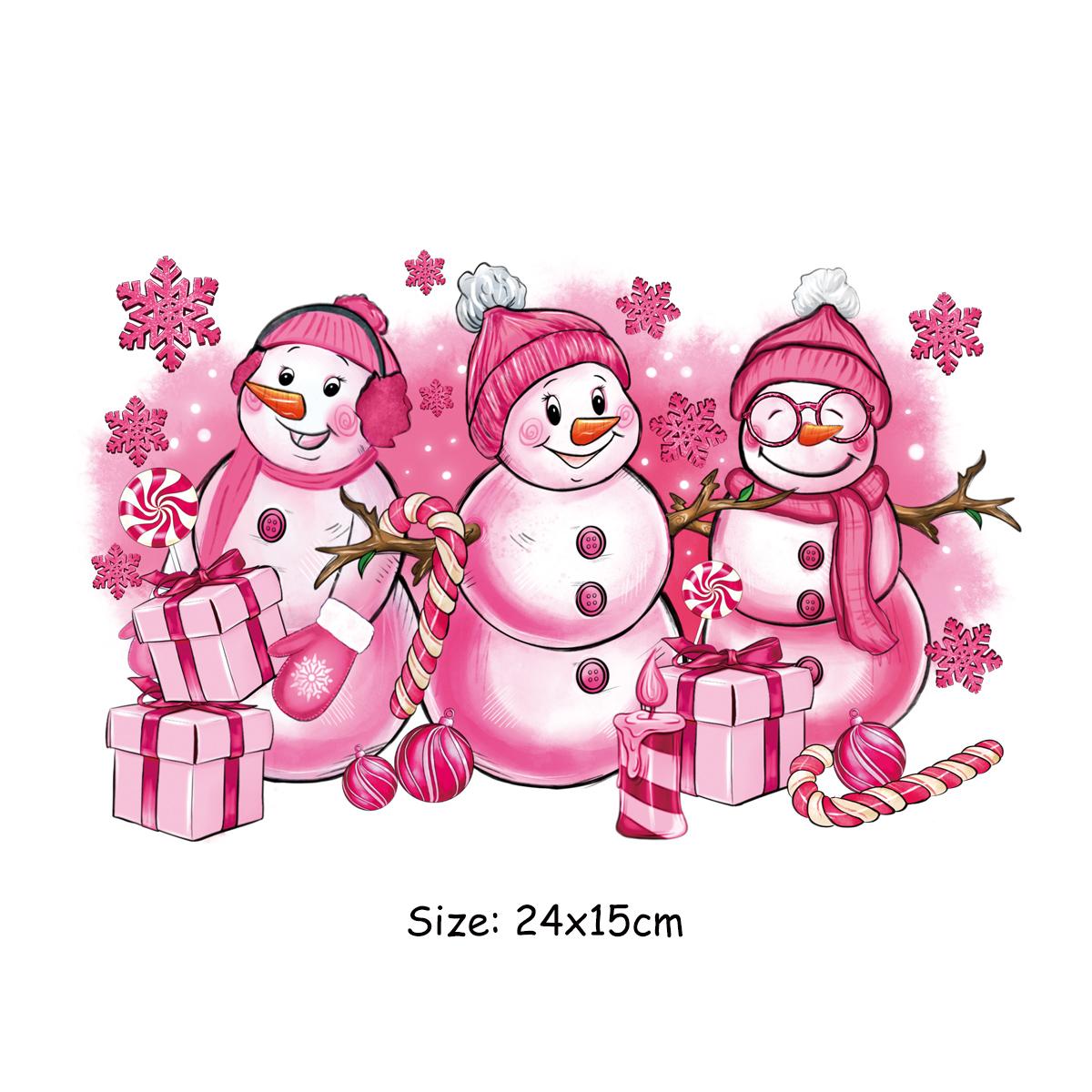 

Снеговик, праздничные термонаклейки для одежды, термоклейкая наклейка «сделай сам», одежда, аппликация, художественные ремесла, гладильная нашивка