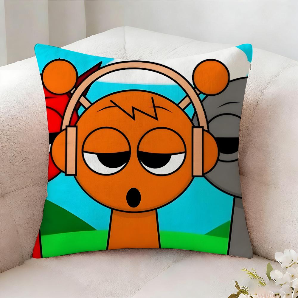 S-sprunki Beat Game Kissenbezug Kissenbezug, Zweiseitig Bedruckt, Sofakissen, Schlafzimmer Kopfteilkissen