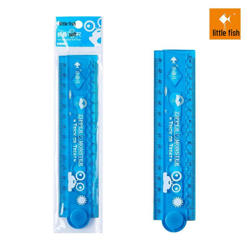 Little Fish 30cm Bendable Cartoon Ruler Set for Students 30cm