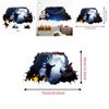 Horror 3D Wanddeko für Halloween Spukhausdeko Wasserdichtes PVC für Esszimmer