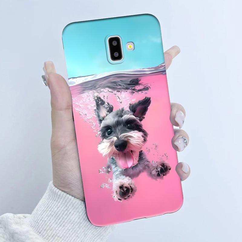 Cute Astronaut Panda Cartoon Case For Samsung Galaxy J6 2018 J6 Plus J600F/DS J610F/DS J600FN J610FN Silicone Bumper Soft Cover