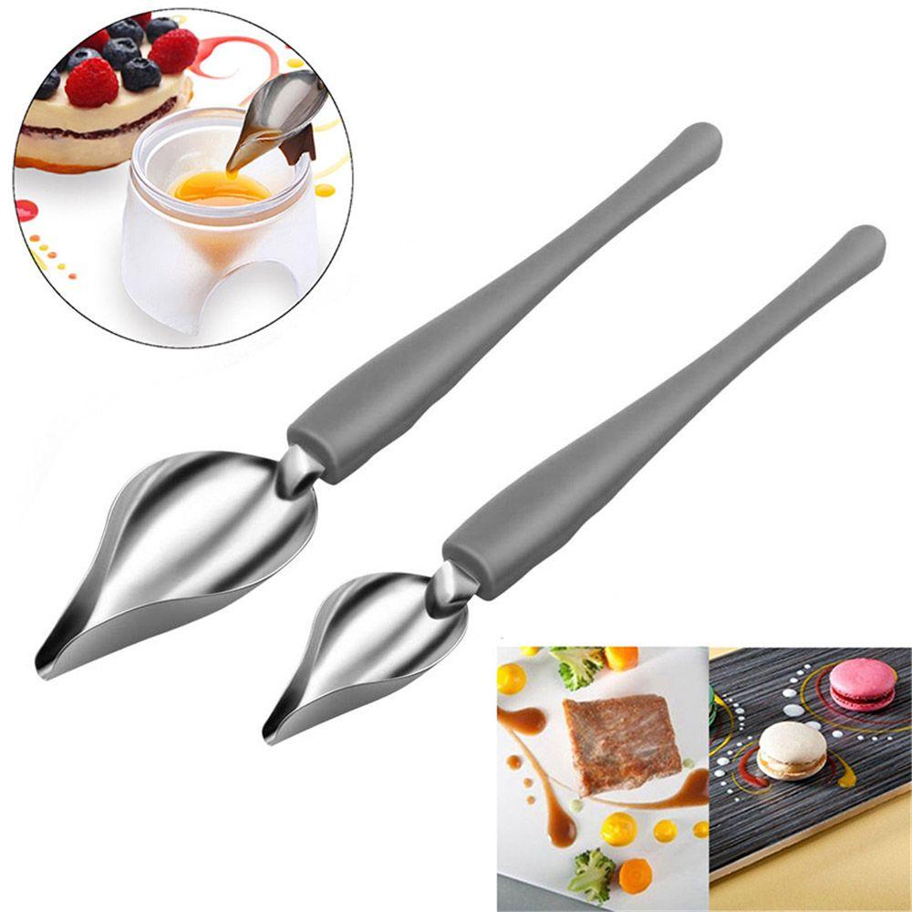 Sauce Painting Kitchen Nozzle Spoon Chef Decoration Spoon Valon Sauce Spoon Art Pencil Draw Design