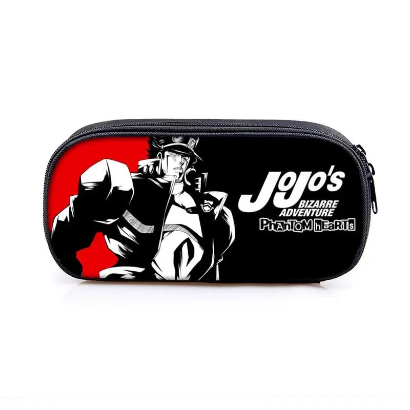 Anime Jojo Bizarre Adventure Piórnik Kujo Kira Yoshikage KILLER QUEEN Kosmetyczki Pudełko na przybory szkolne dla nastolatków Torby na artykuły papiernicze Prezent