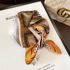Beige Silk Silk Scarf Small Square Scarf Women's Versatile 111 Mulberry Silk Headband Small Silk Scarf Fashion Small Scarf with Shirt