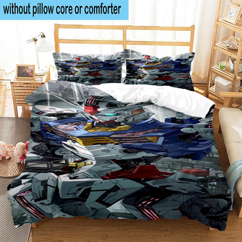 3PCS Mecha Armor Robotic Design 3pcs Bedding,Including 3PCS Duvet Cover And 2pcs Pillowcases Perfect for Christmas,Ideal for Bedroom, Dormitory