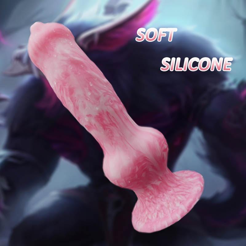 12.99in Super Huge Dog Knot Dildo Soft Silicone Colorful Adult Sex Toys 5Sizes For Women Vaginal Massager Anal Dilator Women Gay