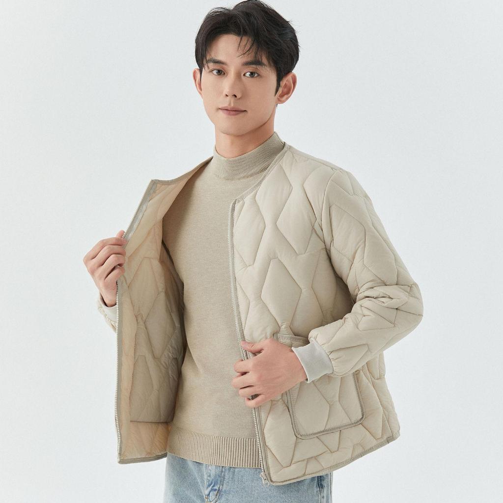 Winter Fat Plus Thickened Padded Warm Long-sleeved Cotton Shirt Loose Zipper Thread Collar Cotton Clothing Comfortable Stylish To Keep Warm 2535