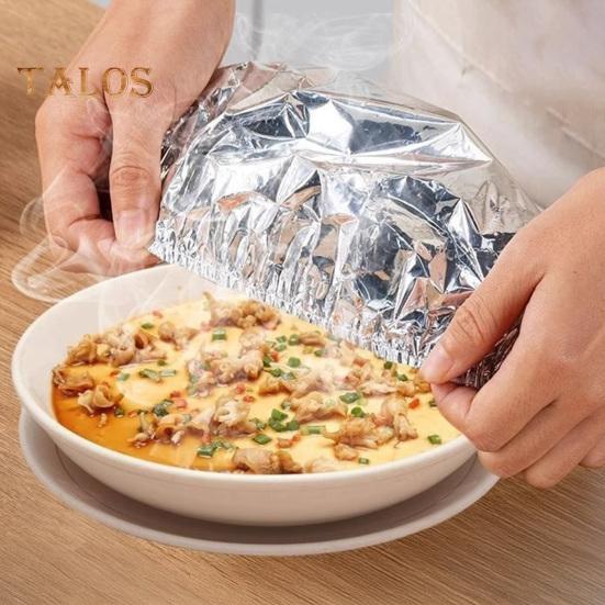 Isolierhülle aus Aluminiumfolie, hitzebeständige Lebensmittelabdeckungen für die Küche, elastische Frischhaltebeutel, Abdeckungen aus Aluminiumfolie zur Aufbewahrung von Lebensmitteln
