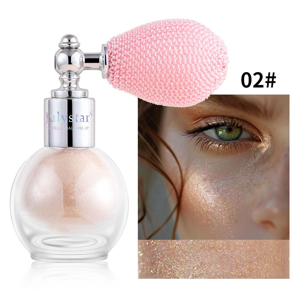 JULYSTAR New High Gloss Powder Spray Makeup For Women Facial High Gloss Powder Body Stage Makeup
