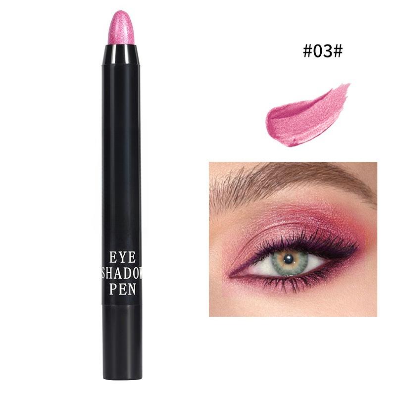 Lidschattenstift Hochglänzend Perlmutt Aufhellend Explosiver Fauler Seidenraupen-Stift Funkelnder Lidschatten-Stift Make-up