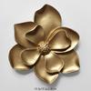 Nordic Three-dimensional Flower Wall Decoration Living Room Background Wall Resin Gilded Flower Wall Hanging Interior Decoration