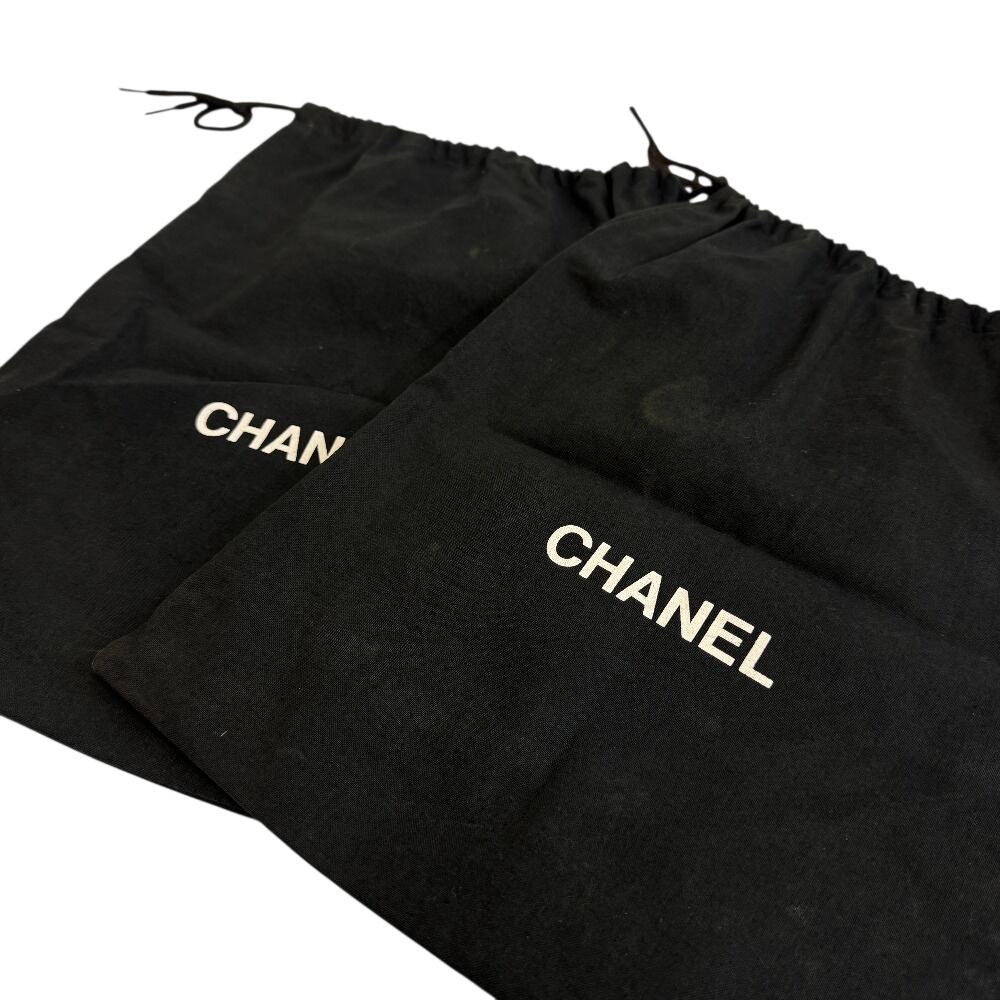 CHANEL short COCO Mark Matrasse leather boots black leather Used