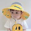 Children'S Large Brim Sun Protection Summer Thin Mesh Breathable Fisherman Hat Kindergarten Hat Girl Baby Sun Hat