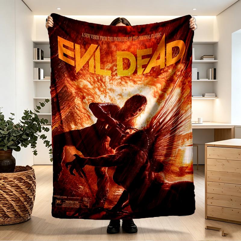 The Evil Dead Print Blanket - Soft & Comfortable, for Bedroom, Travel, Sofa, Home Decoration - Birthday Christmas Gift for Friend