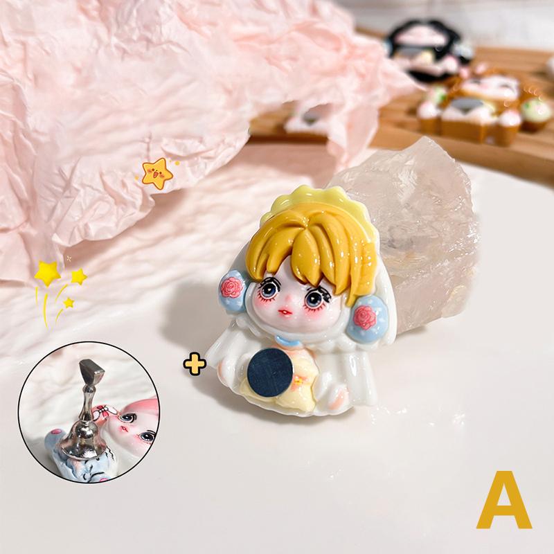 

Chinese Style Girl Magnetic Nail Armrest Nail Tips Display Practice Stand Nail Art Holder Manicure Tools For Home Diy Nail Art