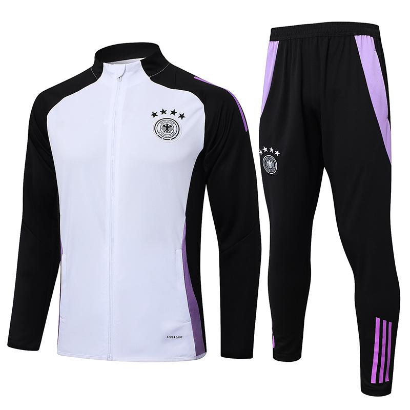2024 Country Captain Reißverschluss Argentinien Portugal Italien Brasilien Deutschland Aufwärmtrikot Fußballtrikot