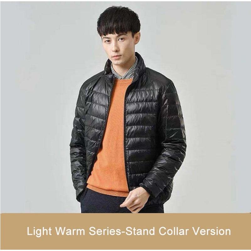 New Men's Ultra Lightweight Packable Down Coat Comfortable Windproof Waterproof Coat Men Soft Comfortable Jackets Plus Size