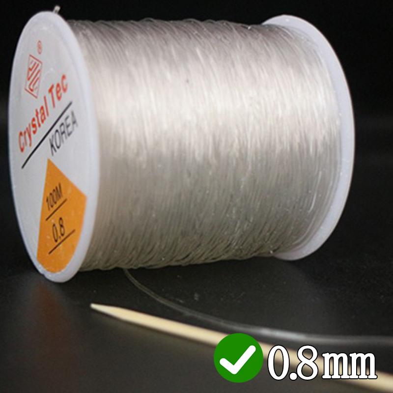 200m Strong Elastic Crystal Beading Thread Cord Jewelry Making Necklace Bracelet DIY Beads Transparent String Stretchable Thread