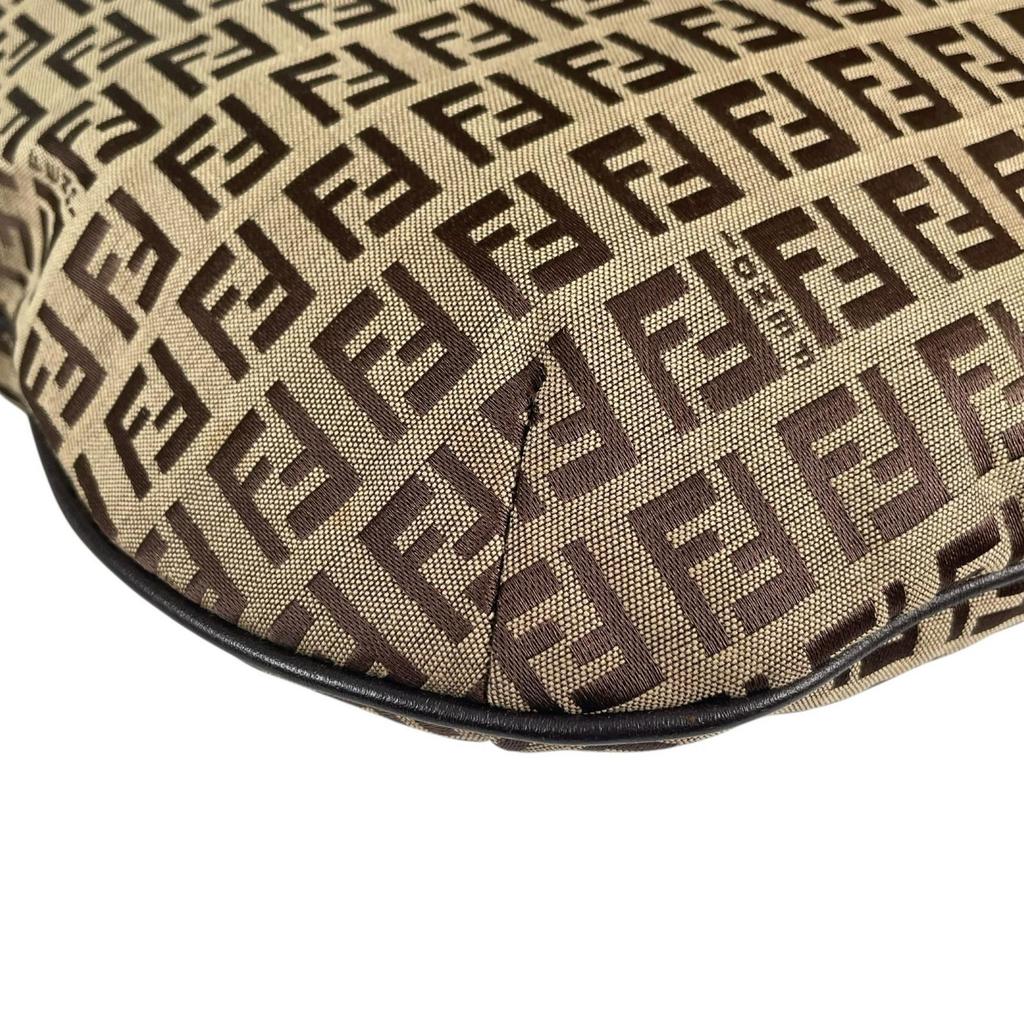 FENDI Zucchino Handbag beige Women used