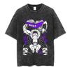 Hunter X Hunter Chrollo Lucilfer "Skill Hunter & Phantom Troupe" Vintage Washed Oversized Dark Streetwear T-Shirt