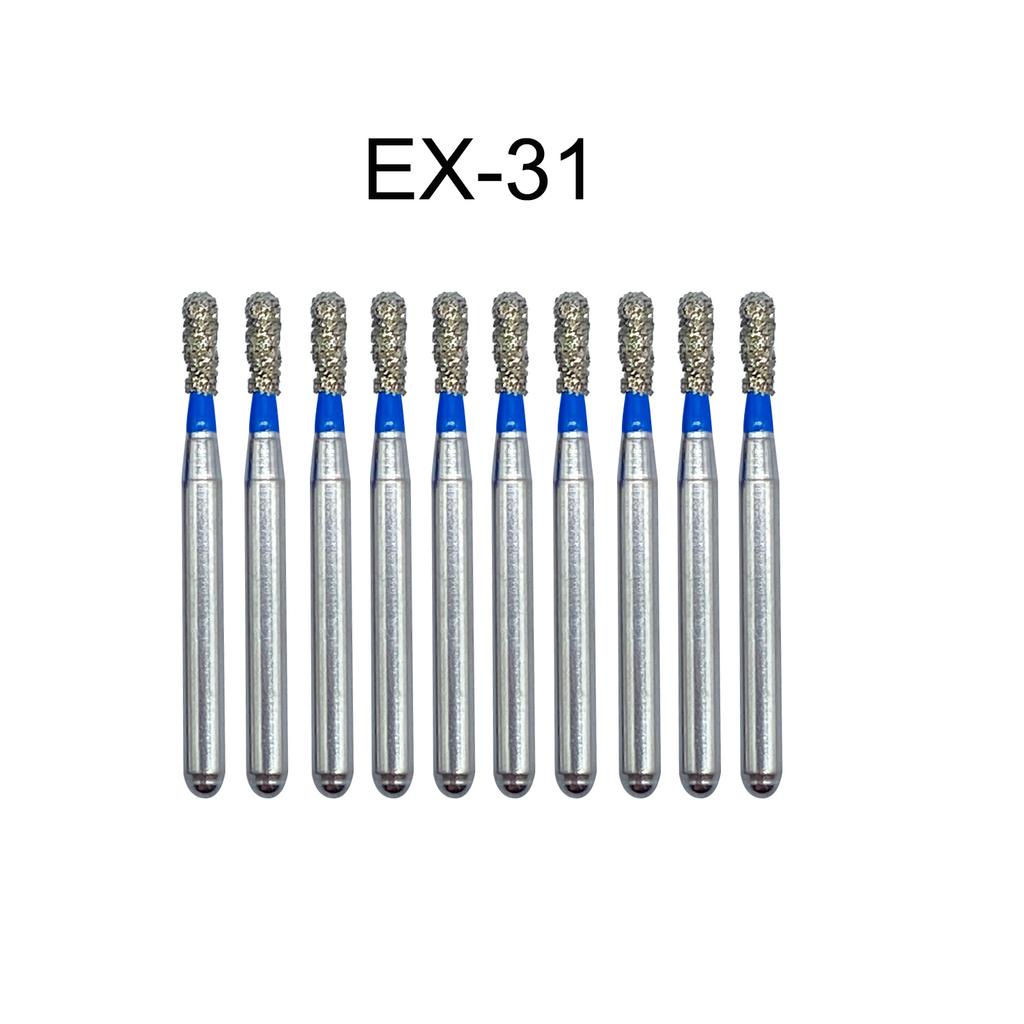 Nun Ck 10 Stück/Packung Dental Diamantbohrer für Hochgeschwindigkeits-Handstück Zahnarztbohrer FG-Serie Durchmesser 1,6 mm