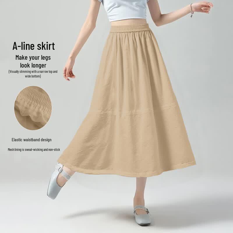 Mokana Women s A-Line High-Waist Midi Skirt M