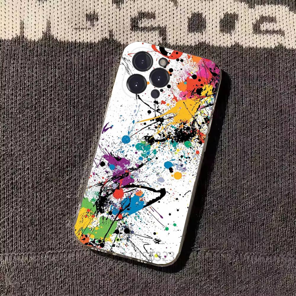 Colorful graffiti Phone Case for iPhone 11Pro 13 12 11 Pro Max 16e 17 Air 16 15 14 Plus 11ProMax