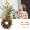 Red Christmas Berry Wreath with Bow and Eucalyptus