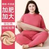 Couple Sherpa Fleece Thermal Underwear Set Plus Size Warm Cold Resistant Winter