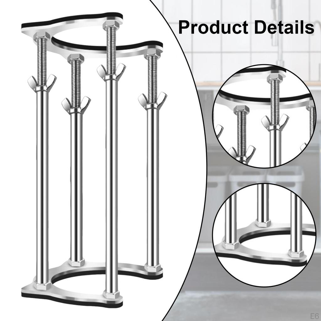 Verstellbare Untertisch-Stützkonsole 6 cm Innendurchmesser Tragfähigkeit 200 kg für Wandmontage-Waschbecken