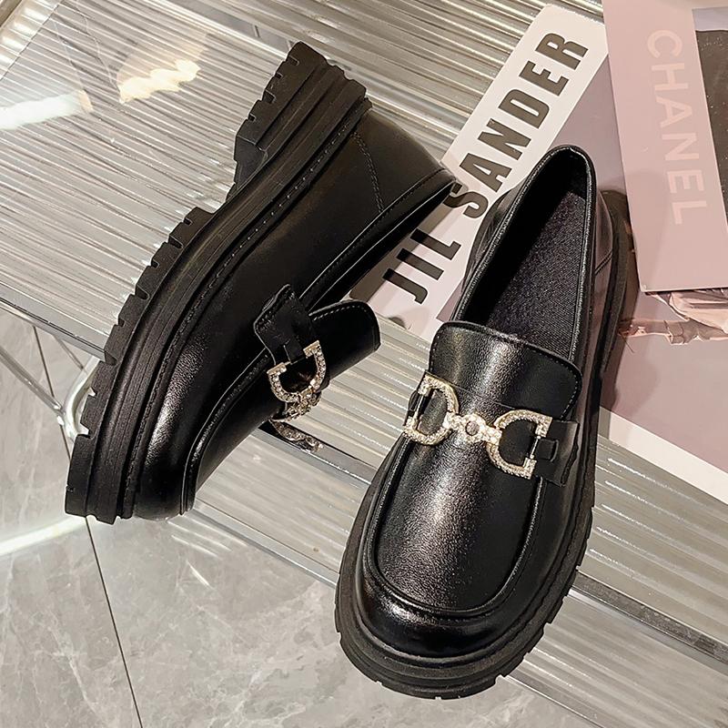 Oxfords Loafers Women Platform Flats Designer Dress Elegant Shoes Walking Comfort Retro Single Shoes Gothic Shoes Zapatos Mujer