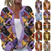 Women's Halloween Print Long Sleeve Knit Cardigan Button Down Sweater for Fall Parties