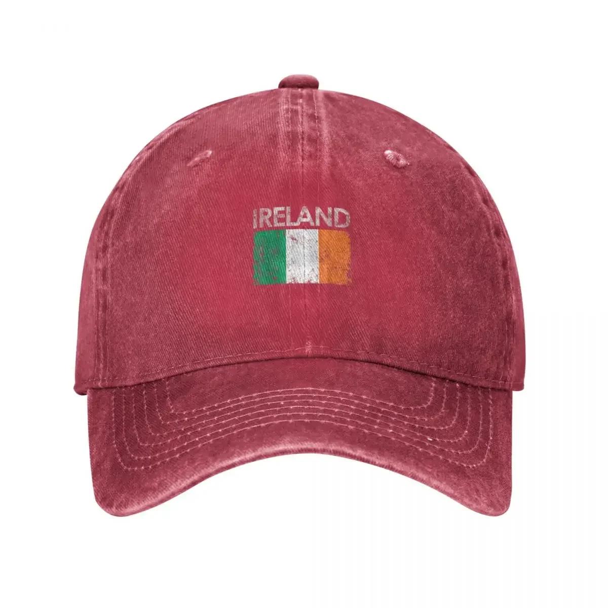 Vintage Ireland Irish Flag Pride Baseball Cap Funny hats luxury Women cap Luxury Hat Custom Cap Caps For Unisex Womens