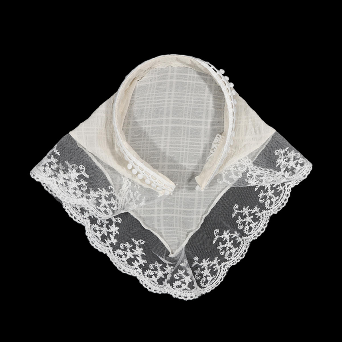 

Ретро кружевная повязка на голову с принтом, платок для волос, треугольный платок, резинки для волос для женщин, девушек, модный милый платок H73 бежевый