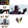 Deadpool Wolverine Najlepsi Przyjaciele Serce Geometryczny Stop Alloy Naszyjnik Czerwony Żółty Kreskówka Prezent