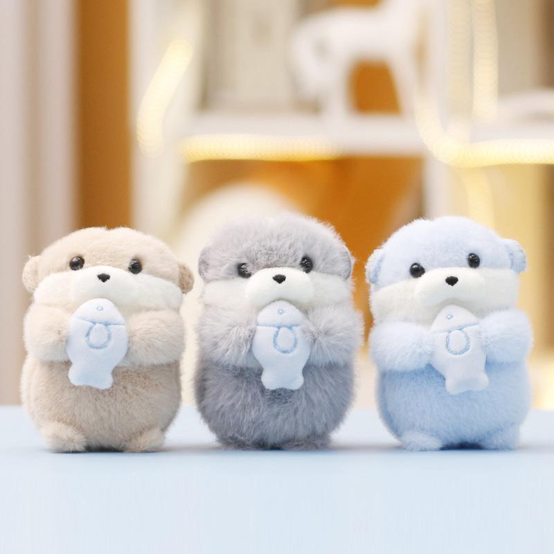 Cute Otter Plushie Keychain Pendant