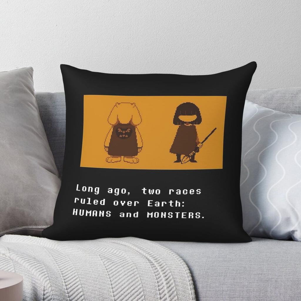 Undertale Intro Scene Square Pillowcase Polyester Linen Velvet Creative Zip Decor Throw Pillow Case Home Cushion Cover