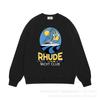 Mens Oversized Streetwear Hoodie With Bold Letter Print Cotton Sweatshirt Winter Casual Top