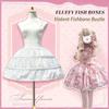 Fashion Lolita Petticoat White With Hoop Ball Gown Petticoats Adjustable Breathable Crinoline Skirt Party Dress