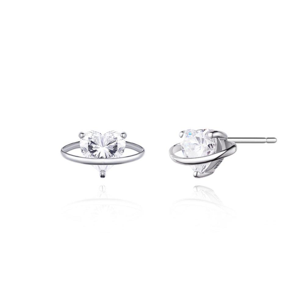 [Stonehenge] Luv-It Silver Heart Earrings K1824