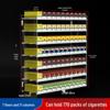 Wall-Mounted Acrylic Cigarette Display with Automatic Pusher