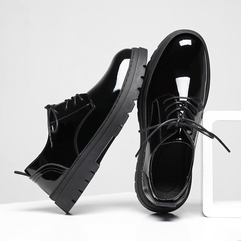 Fashion Hot Sale Casual Leather Shoes for Men Lace Up Oxford Footwear Outdoor Office Mens Formal Dress Shoes Elegantes Business Sneakers